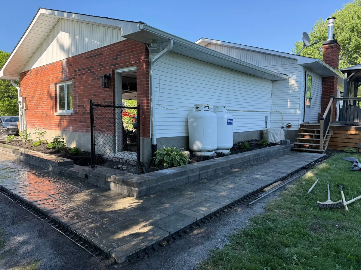 Recent Top Down Landscaping project in Etobicoke